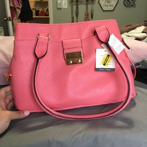 Coral purse NEVER USED